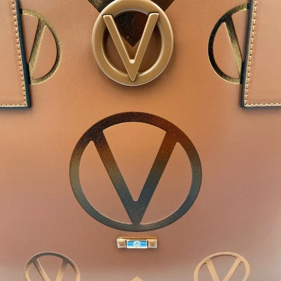 NEW! VALENTINO BY MARIO VALENTINO MAGNUS SOHO MONOGRAM LEATHER TOTE - Picture 2 of 16